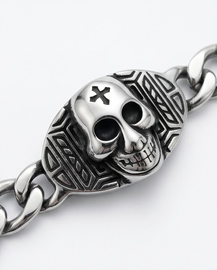 PULSERA DE HOMBRE EN ACERO QUIRURGICO 06