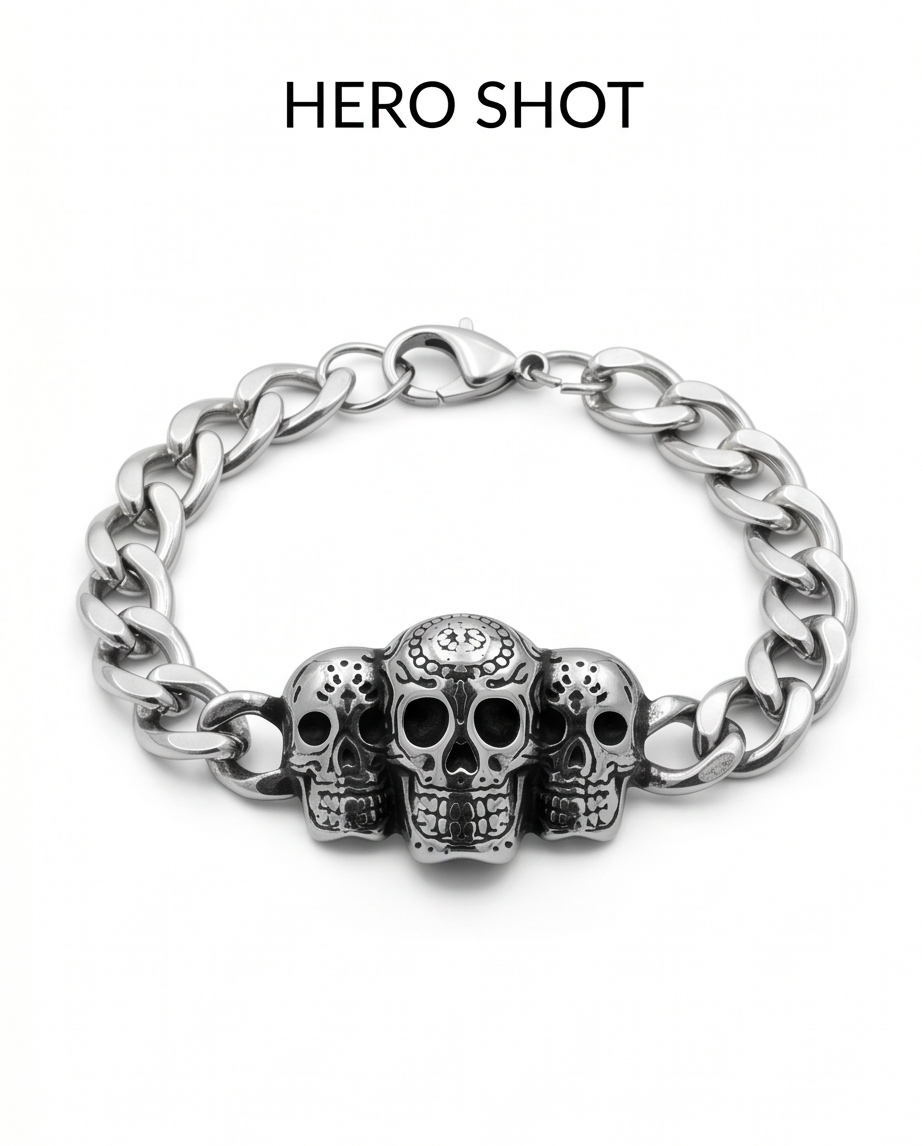 PULSERA DE HOMBRE EN ACERO QUIRURGICO 07