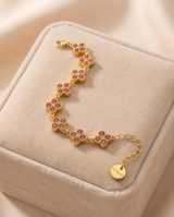 PULSERA DE ACERO CON PIEDRAS NATURALES