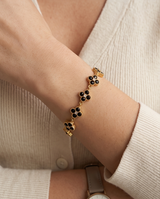 PULSERA DE ACERO CON PIEDRAS
