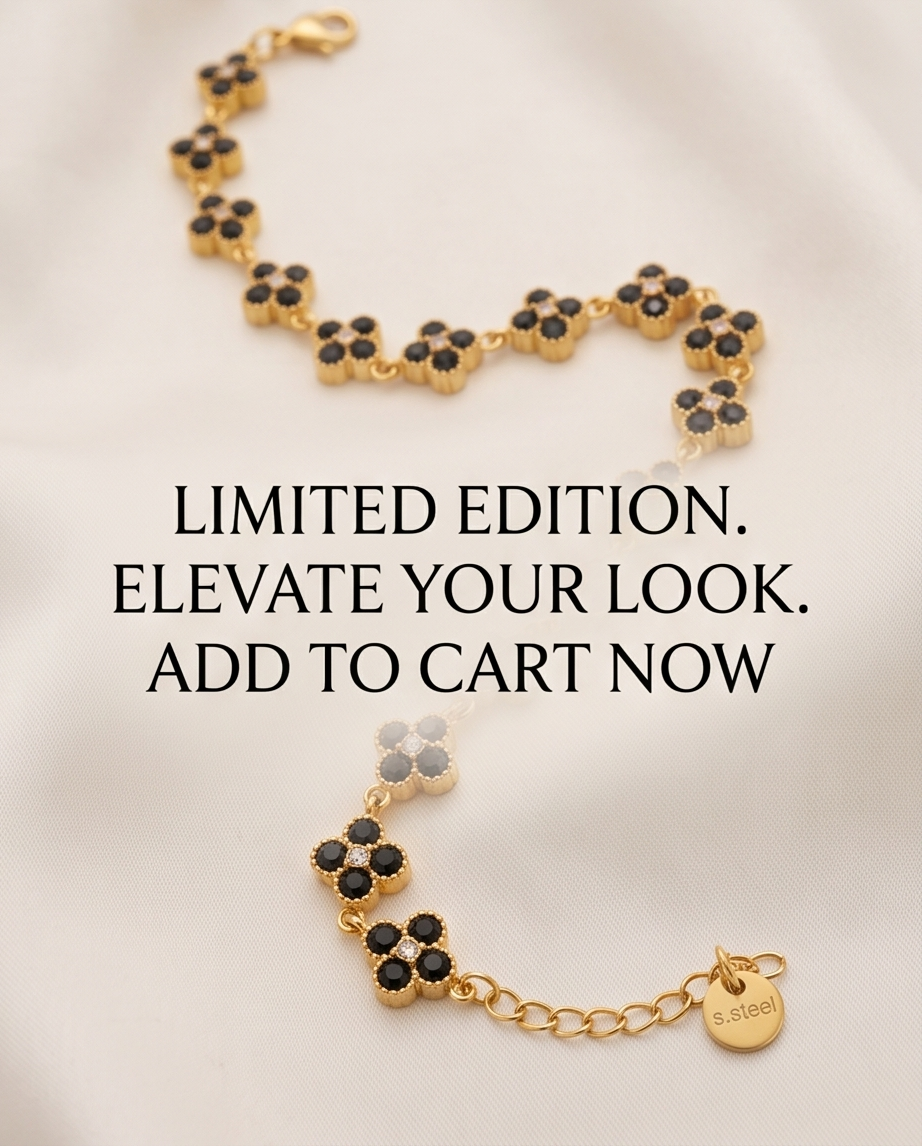 PULSERA DE ACERO CON PIEDRAS