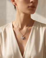COLLAR ENCHAPADO Y CORAZÓN