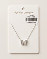 COLLAR ENCHAPADO CON DIJE MARIPOSA