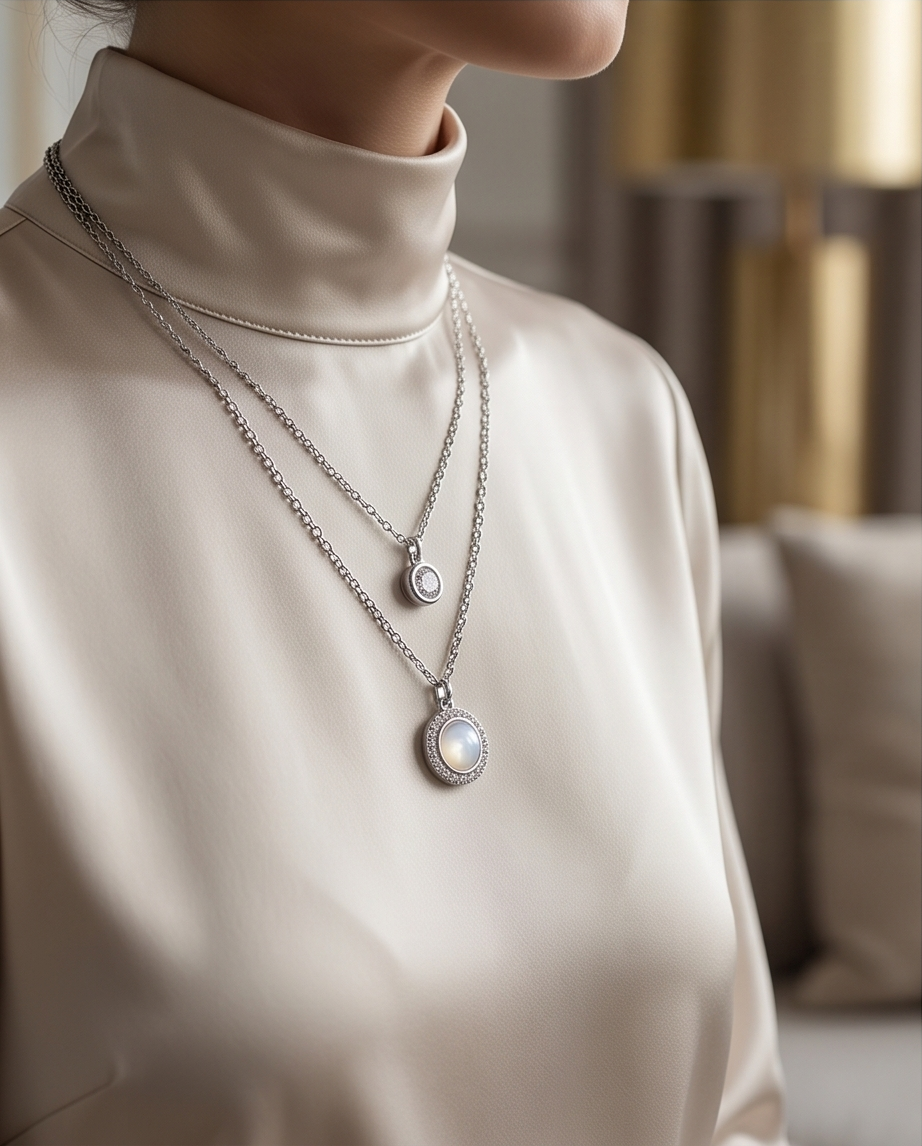COLLAR ENCHAPADO CON NACAR