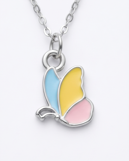 COLLAR DE DAMA ENCHAPADO CON DIJE