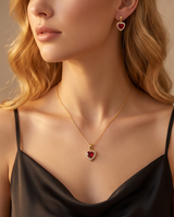 Collar con caravanas y Rubies colección 2027