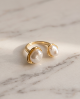 ANILLO DE ACERO QUIRURGICO DORADO COLECCION 2027