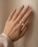 ANILLO DE ACERO QUIRURGICO DORADO COLECCION 2027