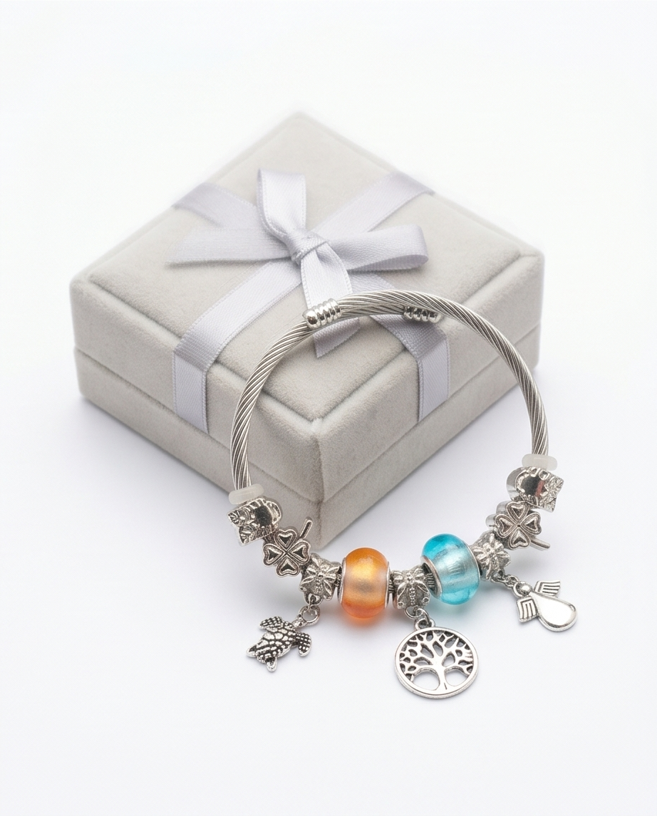 Pulsera de Dama con dijes 016