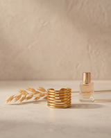 ANILLO DE ACERO QUIRURGICO DORADO COLECCIÓN 2027