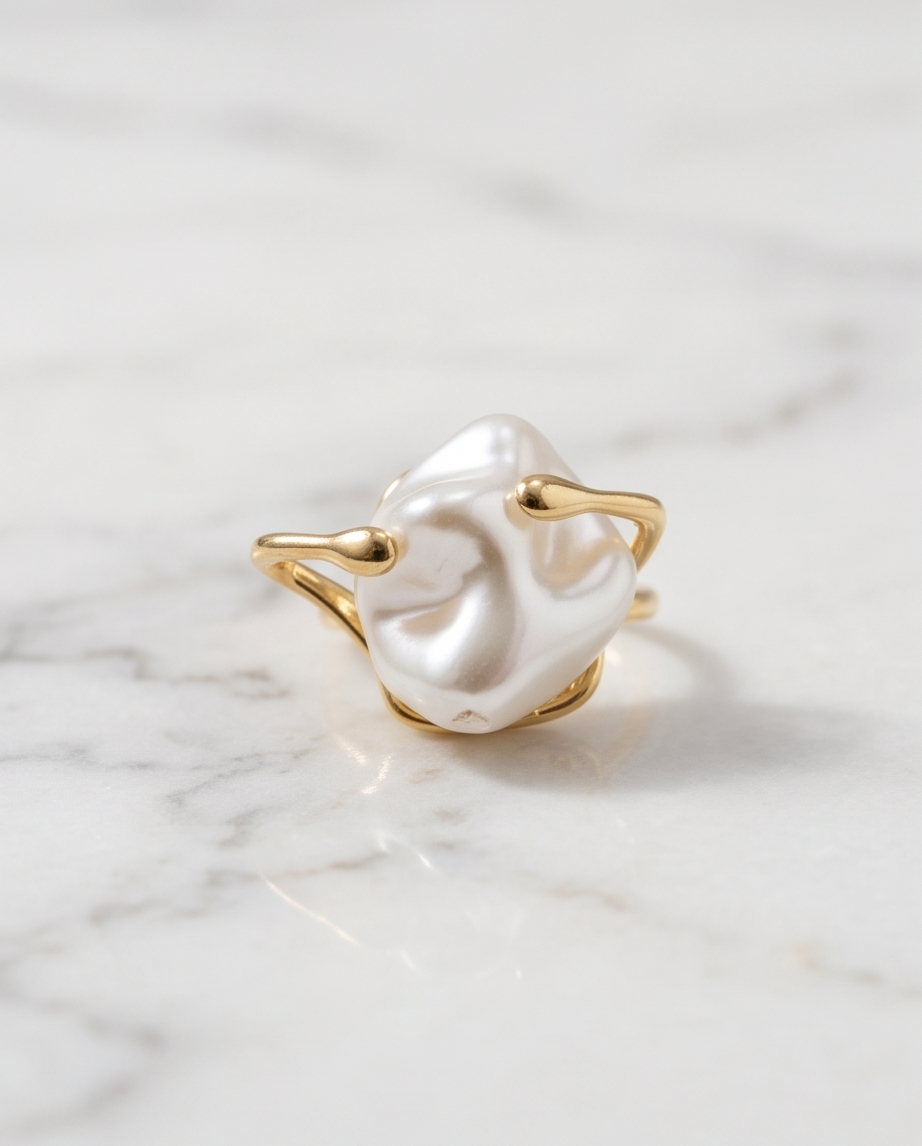 ANILLO DE ACERO QUIRURGICO DORADO COLECCIÓN 2027