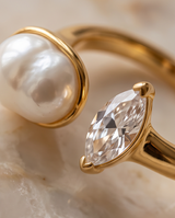 ANILLO DE ACERO QUIRURGICO DORADO COLECCIÓN 2027