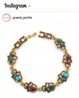 PULSERA DE BRONCE CON PIEDRAS