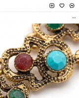 PULSERA DE BRONCE CON PIEDRAS