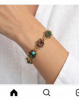 PULSERA DE BRONCE CON PIEDRAS