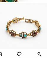 PULSERA DE BRONCE CON PIEDRAS