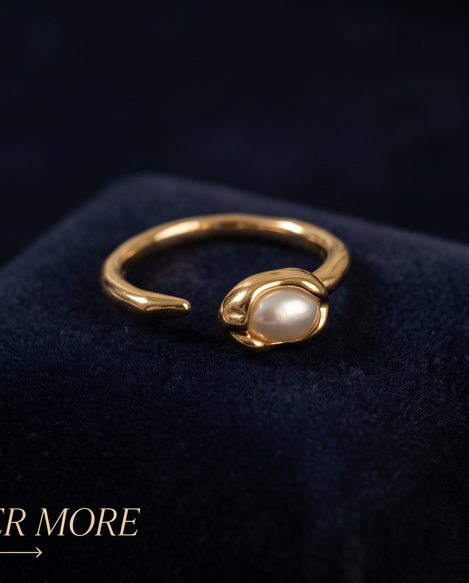 ANILLO DE ACERO QUIRURGICO DORADO COLECCIÓN 2027