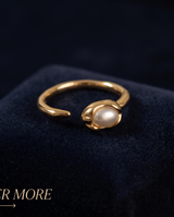 ANILLO DE ACERO QUIRURGICO DORADO COLECCIÓN 2027
