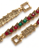 PULSERA DE BRONCE CON PIEDRAS