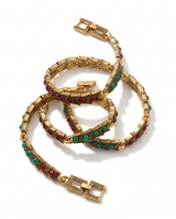 PULSERA DE BRONCE CON PIEDRAS