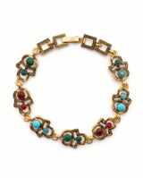 PULSERA DE BRONCE Y PIEDRAS