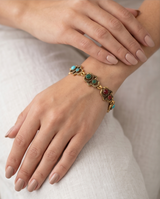PULSERA DE BRONCE Y PIEDRAS