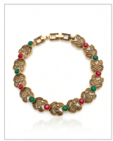 PULSERA DE BRONCE Y PIEDRAS