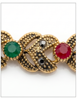 PULSERA DE BRONCE Y PIEDRAS