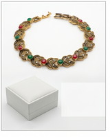 PULSERA DE BRONCE Y PIEDRAS