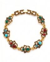 PULSERA DE BRONCE Y PIEDRAS