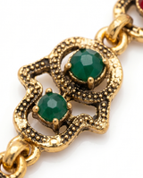 PULSERA DE BRONCE Y PIEDRAS