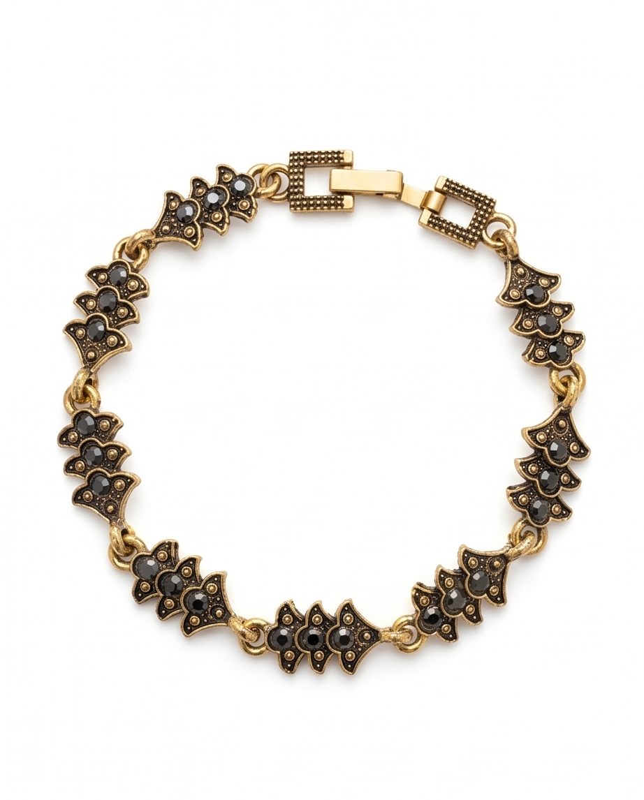 PULSERA DE BRONCE Y PIEDRAS
