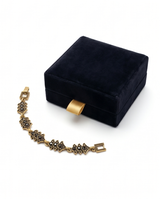 PULSERA DE BRONCE Y PIEDRAS