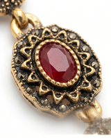 PULSERA DE BRONCE Y PIEDRAS