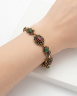 PULSERA DE BRONCE Y PIEDRAS
