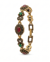 PULSERA DE BRONCE Y PIEDRAS