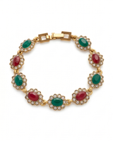 PULSERA DE BRONCE Y PIEDRAS