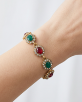 PULSERA DE BRONCE Y PIEDRAS