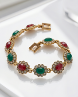 PULSERA DE BRONCE Y PIEDRAS