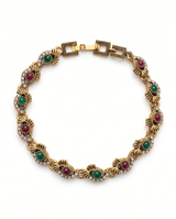 PULSERA DE BRONCE Y PIEDRAS