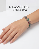 PULSERA DE BRONCE Y PIEDRAS