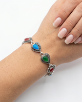 PULSERA DE BRONCE Y PIEDRAS