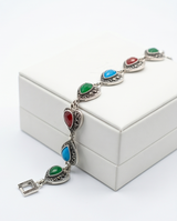 PULSERA DE BRONCE Y PIEDRAS