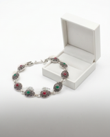PULSERA DE BRONCE Y PIEDRAS
