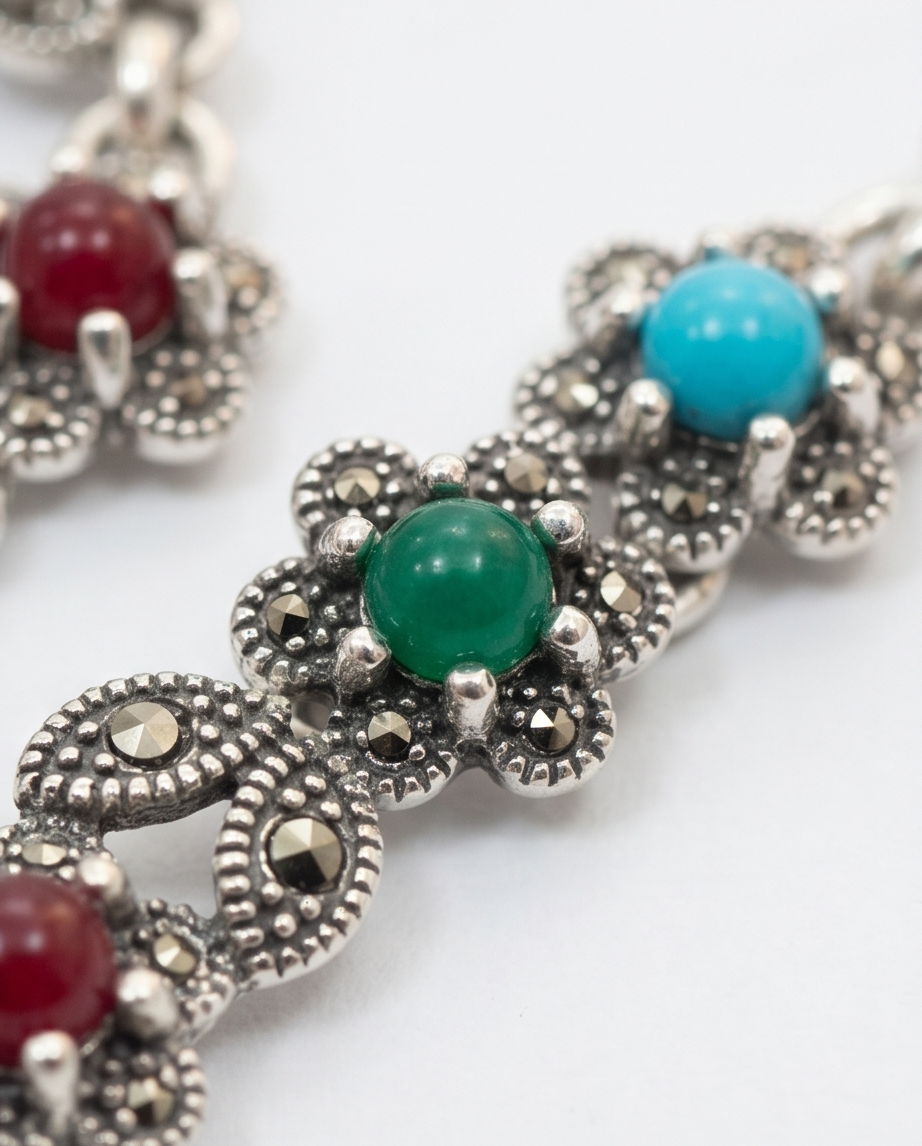 PULSERA DE BRONCE CON PIEDRAS