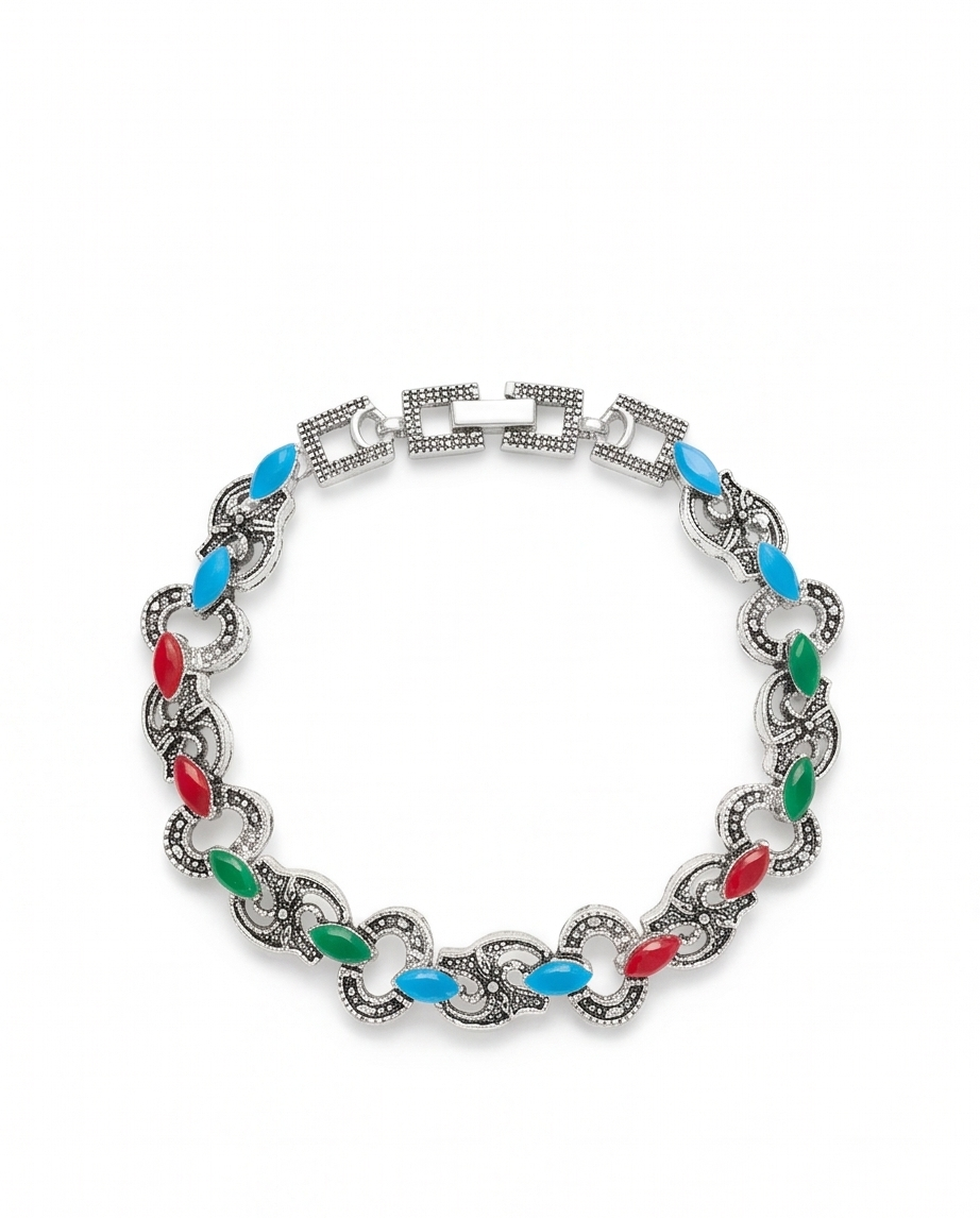 PULSERA DE BRONCE CON PIEDRAS