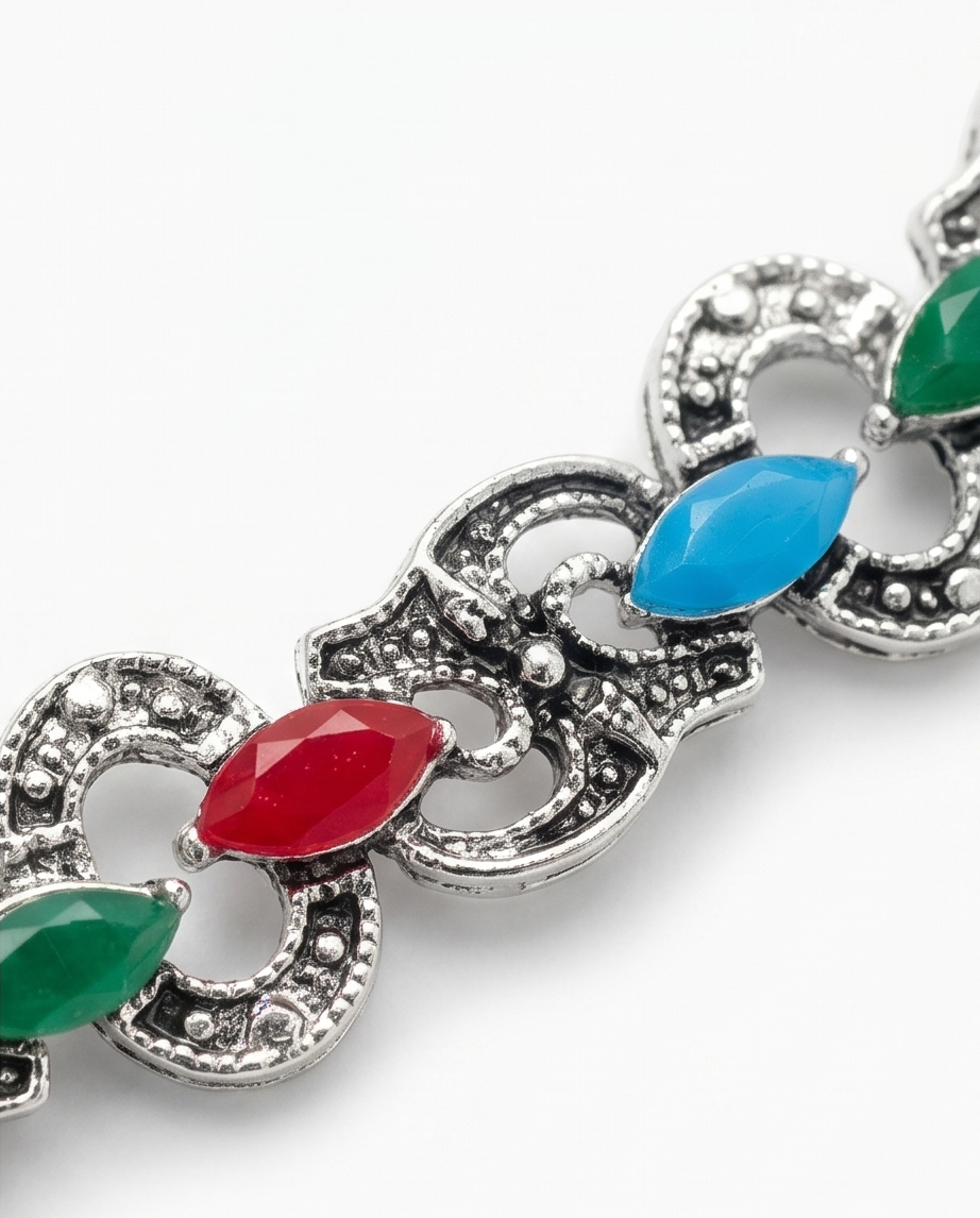 PULSERA DE BRONCE CON PIEDRAS