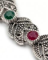 PULSERA DE BRONCE Y PIEDRAS