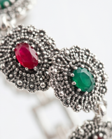 PULSERA DE BRONCE Y PIEDRAS