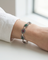 PULSERA DE BRONCE Y PIEDRAS